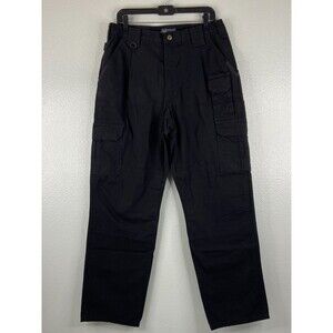 5.11 Tactical Men 34 x 32 Cotton Canvas Cargo Pants Black 74251